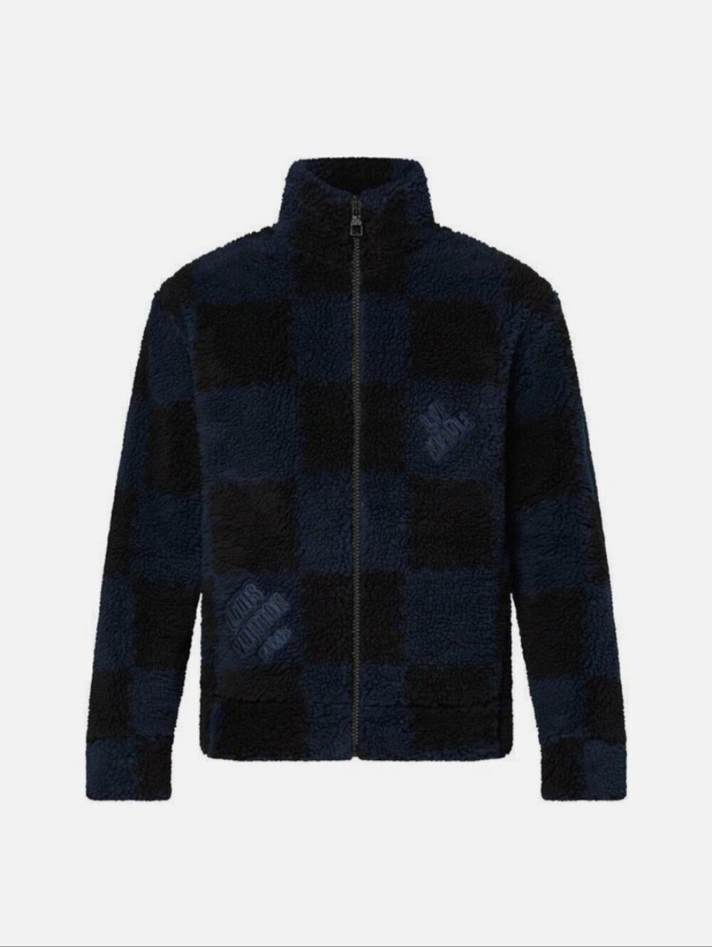 Louis Vuitton LV Nigo Navy Jacquared Damier Fleece Zip Jacket